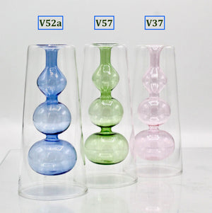 My House by Marine Glass Vases Sophisticated Modern Colored Glass Vases for Coffee Table Decor and Unique Centerpiece