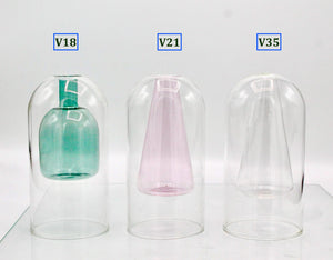 My House by Marine Glass Vases Sophisticated Modern Colored Glass Vases for Coffee Table Decor and Unique Centerpiece