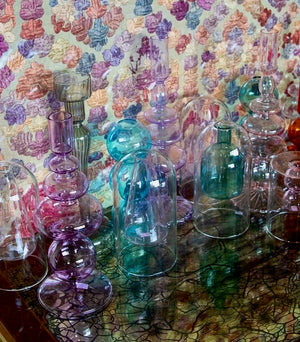 My House by Marine Glass Vases Sophisticated Modern Colored Glass Vases for Coffee Table Decor and Unique Centerpiece