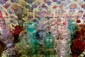 My House by Marine Glass Vases Sophisticated Modern Colored Glass Vases for Coffee Table Decor and Unique Centerpiece