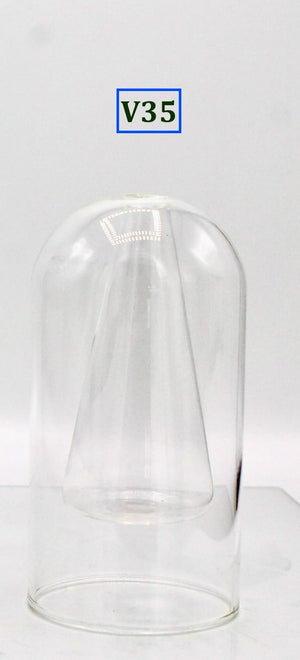 My House by Marine Glass Vases V35-Triangle Clear Sophisticated Modern Colored Glass Vases for Coffee Table Decor and Unique Centerpiece