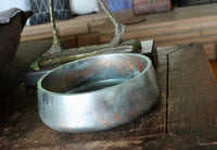 My House by Marine large cement bowl Handcrafted Concrete Bowl: Modern Copper Metal Look Plant Pot