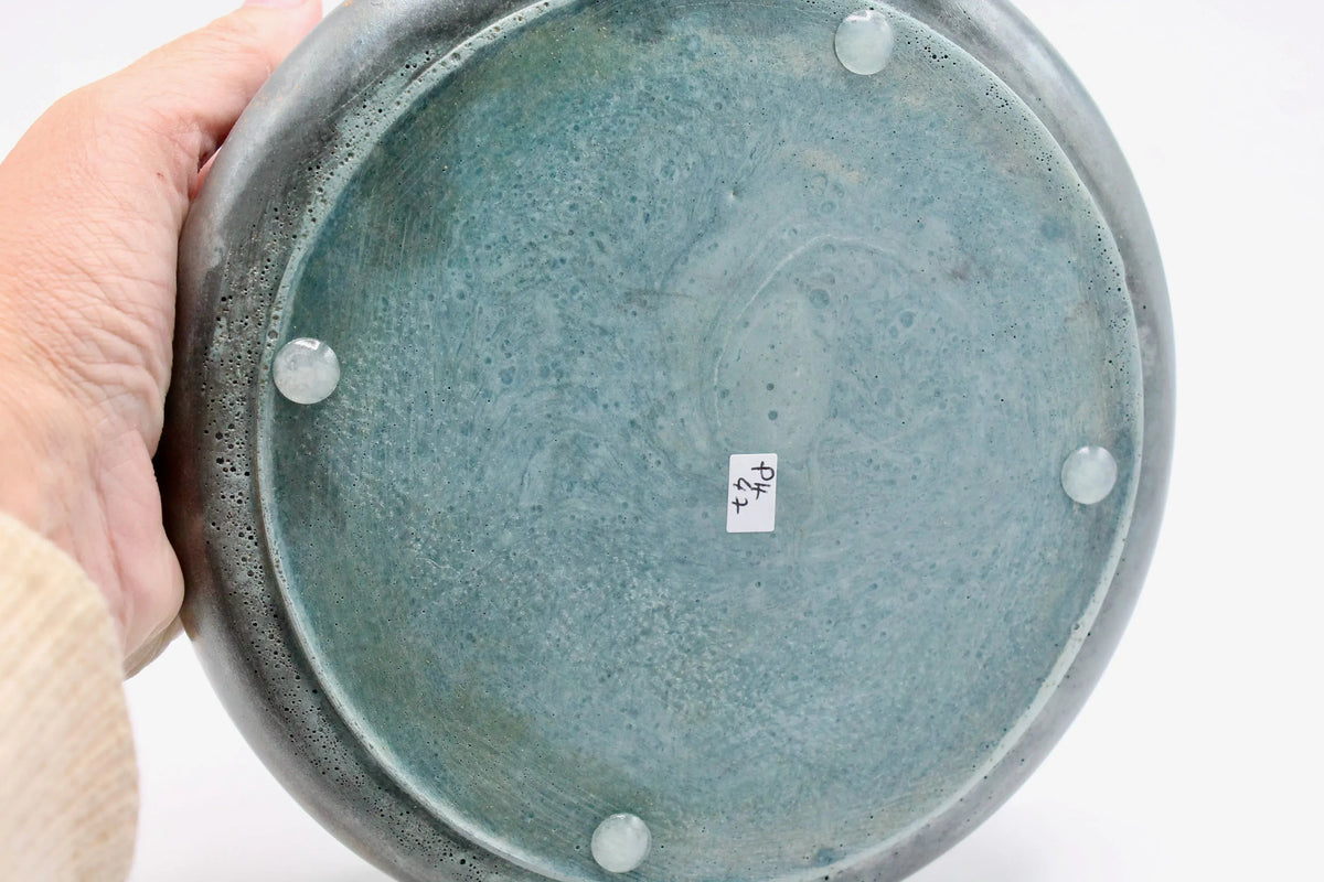 My House by Marine large cement bowl Handcrafted Concrete Bowl: Modern Copper Metal Look Plant Pot