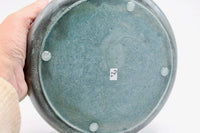 My House by Marine large cement bowl Handcrafted Concrete Bowl: Modern Copper Metal Look Plant Pot