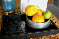 My House by Marine large cement bowl Handcrafted Concrete Bowl: Modern Copper Metal Look Plant Pot