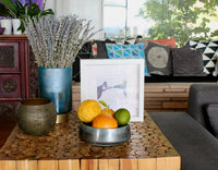 My House by Marine large cement bowl Handcrafted Concrete Bowl: Modern Copper Metal Look Plant Pot