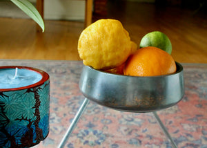 My House by Marine large cement bowl Handcrafted Concrete Bowl: Modern Copper Metal Look Plant Pot
