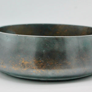 My House by Marine large cement bowl Handcrafted Concrete Bowl: Modern Copper Metal Look Plant Pot