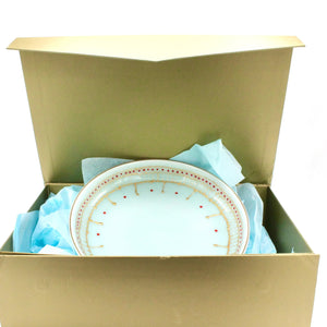 My House by Marine serving bowl Handcrafted Antique China Design  Blue Pedestal Serving Bowl for The Sophisticated Table