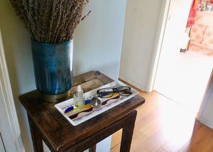 My House by Marine serving porcelain tray Handcrafted Modern Ceramic Serving Trays: Unique Decorative Dish in Many Colors
