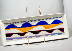 My House by Marine serving porcelain tray Handcrafted Modern Ceramic Serving Trays: Unique Decorative Dish in Many Colors