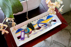 My House by Marine serving porcelain tray Handcrafted Modern Ceramic Serving Trays: Unique Decorative Dish in Many Colors