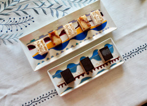 My House by Marine serving porcelain tray Handcrafted Modern Ceramic Serving Trays: Unique Decorative Dish in Many Colors