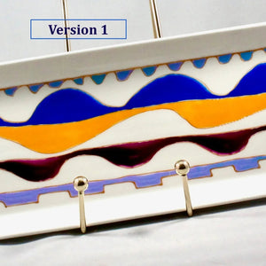 My House by Marine serving porcelain tray Handcrafted Modern Ceramic Serving Trays: Unique Decorative Dish in Many Colors