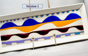 My House by Marine serving porcelain tray Handcrafted Modern Ceramic Serving Trays: Unique Decorative Dish in Many Colors