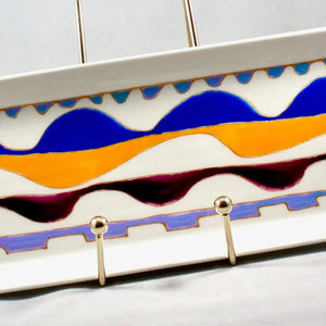 My House by Marine serving porcelain tray Handcrafted Modern Ceramic Serving Trays: Unique Decorative Dish in Many Colors
