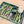 My House by Marine Stained Glass tray Handmade Large teal green Stained Glass Mosaic Tray - Arts & Crafts Style Home Decor