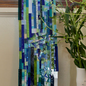 My House by Marine Stained Glass wall art Modern Art Wall Sculpture Stained Glass Mosaic for Unique Wall Decor