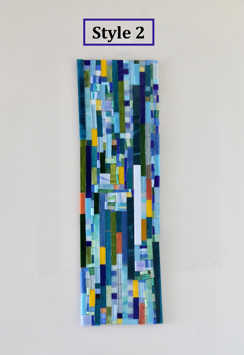 My House by Marine Stained Glass wall art Modern Art Wall Sculpture Stained Glass Mosaic for Unique Wall Decor