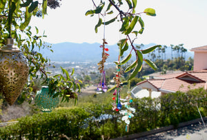 My House by Marine sun catchers Vibrant Whimsical Suncatchers: Glass & Brass Ornaments for Windows, Christmas Trees and Decor