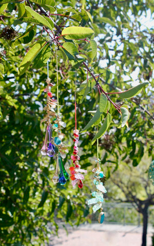 My House by Marine sun catchers Vibrant Whimsical Suncatchers: Glass & Brass Ornaments for Windows, Christmas Trees and Decor