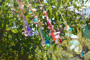 My House by Marine sun catchers Vibrant Whimsical Suncatchers: Glass & Brass Ornaments for Windows, Christmas Trees and Decor
