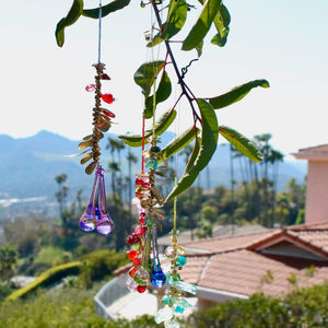My House by Marine sun catchers Vibrant Whimsical Suncatchers: Glass & Brass Ornaments for Windows, Christmas Trees and Decor