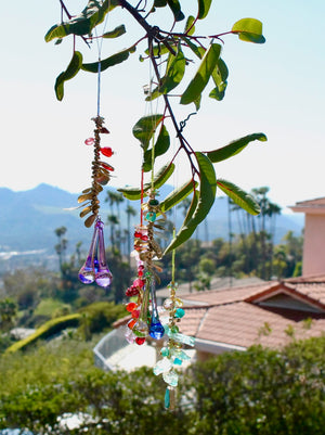 My House by Marine sun catchers Vibrant Whimsical Suncatchers: Glass & Brass Ornaments for Windows, Christmas Trees and Decor