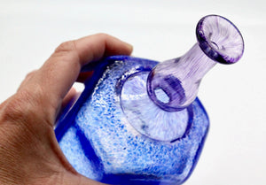 My House by Marine Vintage Art Glass Collectibles Duo of Original KOSTA BODA Vases SIGNED by Bertil Vallien-Unique Bookshelf Decor