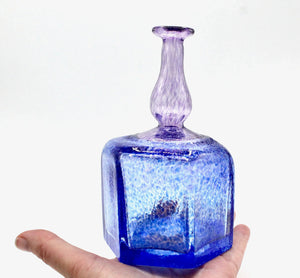 My House by Marine Vintage Art Glass Collectibles Duo of Original KOSTA BODA Vases SIGNED by Bertil Vallien-Unique Bookshelf Decor