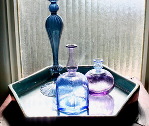 My House by Marine Vintage Art Glass Collectibles Duo of Original KOSTA BODA Vases SIGNED by Bertil Vallien-Unique Bookshelf Decor