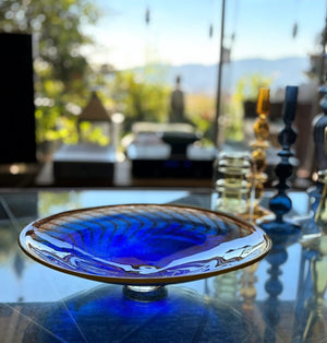 My House by Marine Vintage Art Glass Collectibles KOSTA BODA 13” Art Glass Bowl from the Bon Bon Collection