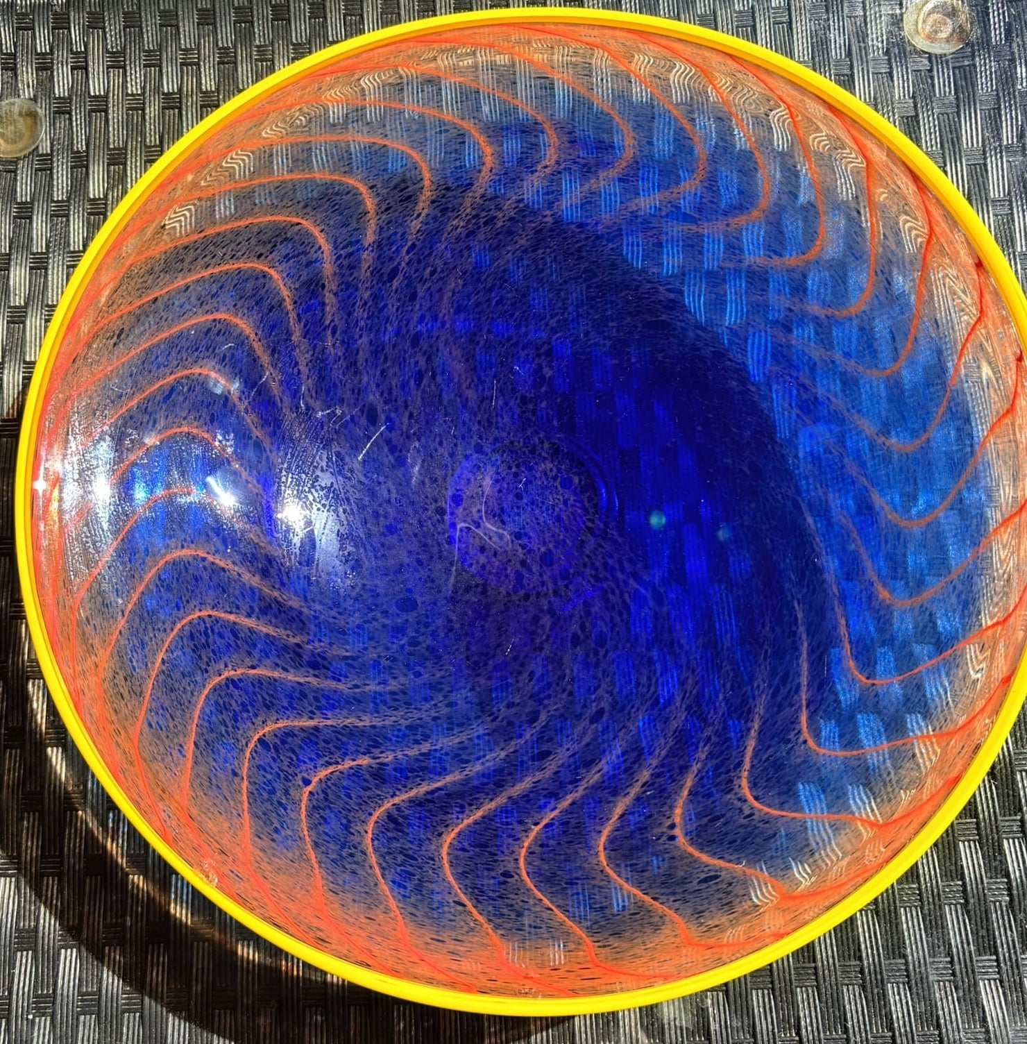 My House by Marine Vintage Art Glass Collectibles KOSTA BODA 13” Art Glass Bowl from the Bon Bon Collection