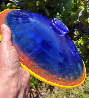 My House by Marine Vintage Art Glass Collectibles KOSTA BODA 13” Art Glass Bowl from the Bon Bon Collection