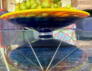 My House by Marine Vintage Art Glass Collectibles KOSTA BODA 13” Art Glass Bowl from the Bon Bon Collection