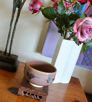 My House by Marine vintage Asian Art Bowl Traditional Japanese Chawan Gold Ceremony Bowl with Gift Box