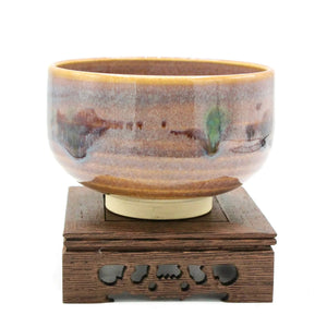 My House by Marine vintage Asian Art Bowl Traditional Japanese Chawan Gold Ceremony Bowl with Gift Box