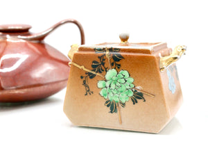 My House by Marine Vintage ceramic teapot set Original Vintage Art Deco Rust & Gold Tea Set - Hand Painted Treasure Find