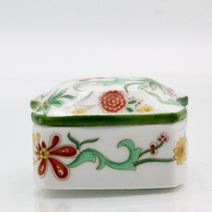 My House by Marine vintage porcelain miniature box Exquisite Hand Painted Floral Limoges Porcelain Collectible Jewelry Box