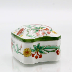 My House by Marine vintage porcelain miniature box Exquisite Hand Painted Floral Limoges Porcelain Collectible Jewelry Box
