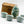 My House by Marine vintage Sake Set Handmade Celadon Ceramic Sake Set: Vintage Signed Bottle, Woven Basket