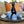 My House by Marine vintage Sake Set Porcelain Sake Set: Blue Bottle, 4 Delicate Hand Painted Floral Cups, Woven Basket