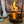 My House by Marine Water/Juice Glasses Antique Floral Painted Solid wood Box with 6 Italian Cobalt glasses