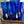 My House by Marine Water/Juice Glasses Antique Floral Painted Solid wood Box with 6 Italian Cobalt glasses