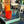 My House by Marine Water/Juice Glasses/Decanter Hand Blown Orange & Blue Colorful Glassware Tumbler Sets and Decanter