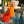 My House by Marine Water/Juice Glasses/Decanter Hand Blown Orange & Blue Colorful Glassware Tumbler Sets and Decanter