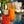 My House by Marine Water/Juice Glasses/Decanter Hand Blown Orange & Blue Colorful Glassware Tumbler Sets and Decanter