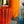 My House by Marine Water/Juice Glasses/Decanter Hand Blown Orange & Blue Colorful Glassware Tumbler Sets and Decanter