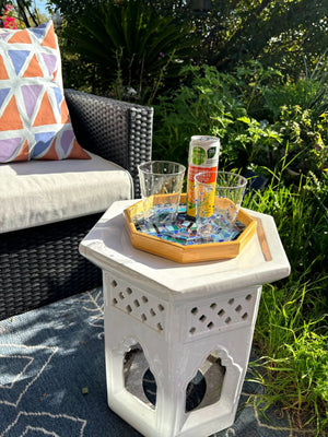 My House by Marine Water/Juice Glasses Modern Hand-blown Tumbler Sets with 3D Dots for the Modern Table