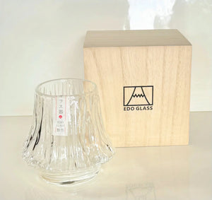 My House by Marine whiskey glasses Edo Mt Fuji  Style Whiskey Glass: Japanese Crystal Rocks Glass in Wood Box